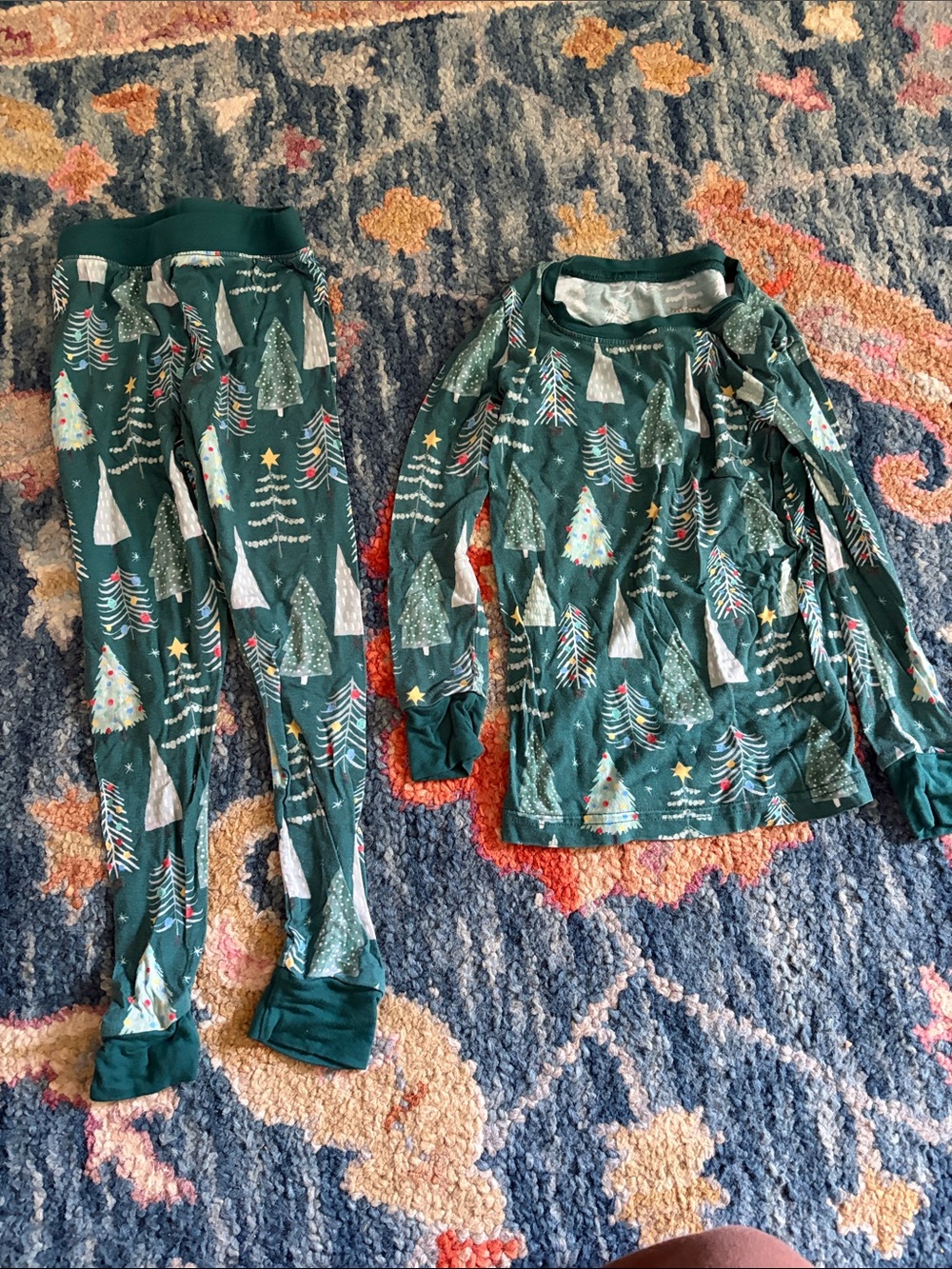 Little Sleepies Green Christmas Tree Pajama Set